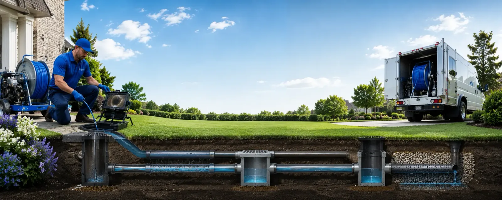 Outdoor drain cleaning information for Shelton, CT