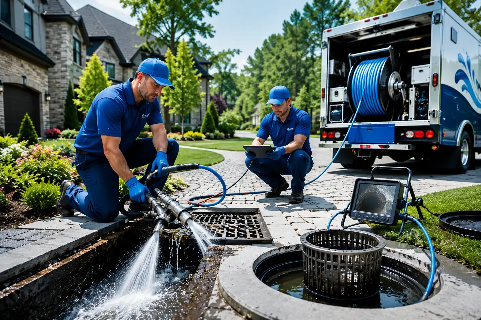 Local outdoor drain cleaning professionals in Shelton, CT